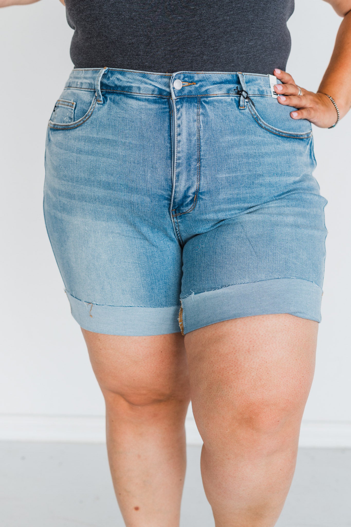 Judy Blue Tummy Control Cooling Denim Shorts