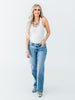 Judy Blue Mid Rise Rigid Magic Straight Leg Jeans