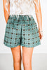 Plaid Corduroy Wrap Skort FINAL SALE
