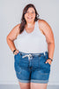 Judy Blue High Waisted Cuffed Jogger Shorts