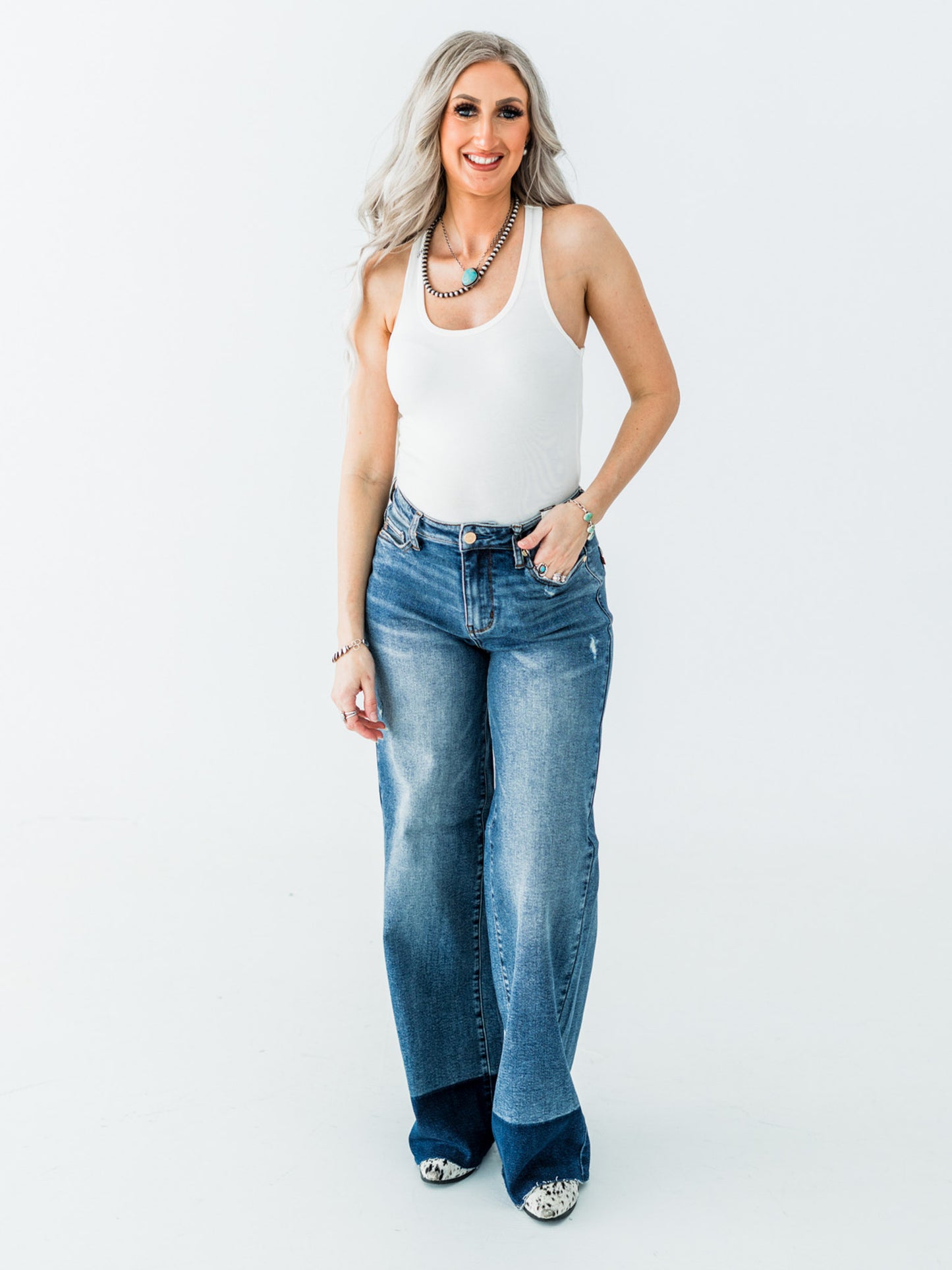 Judy Blue High Waist Straight Column Jeans