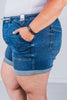 Judy Blue High Waisted Cuffed Jogger Shorts