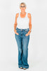Judy Blue High-Waist Tummy Control Flare Double Button Jeans