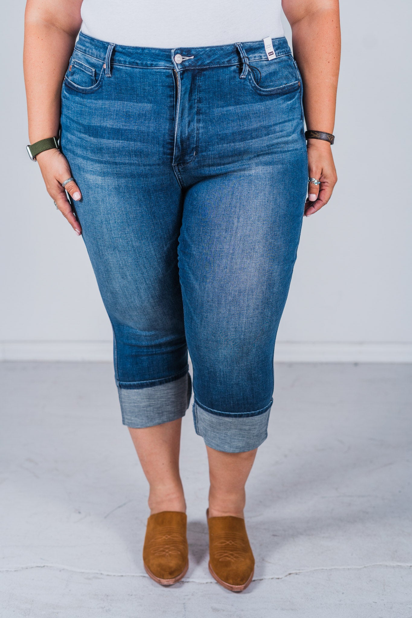 Judy Blue High Waist Tummy Control Capris