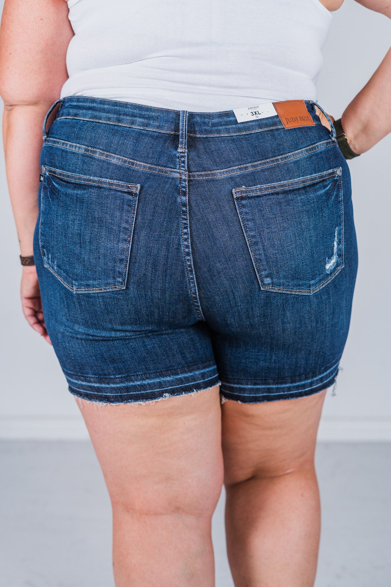 Judy Blue Tummy Control High Waist Release Hem Shorts