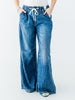 Judy Blue High Waist Palazzo Jeans With Drawstring Waist