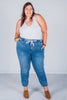 Judy Blue Mid-Rise Denim Joggers