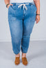 Judy Blue Mid-Rise Denim Joggers
