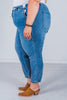 Judy Blue Mid-Rise Denim Joggers