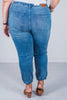 Judy Blue Mid-Rise Denim Joggers