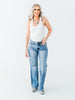 Judy Blue Mid-Rise 90's Straight Leg Rigid Magic Jeans