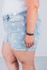 Judy Blue Mid Rise Stars and Stripes Denim Shorts FINAL SALE
