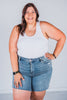 Judy Blue Vintage Wash Shorts with Side Slit