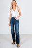 Judy Blue Vintage Wash Thermal Straight Jeans