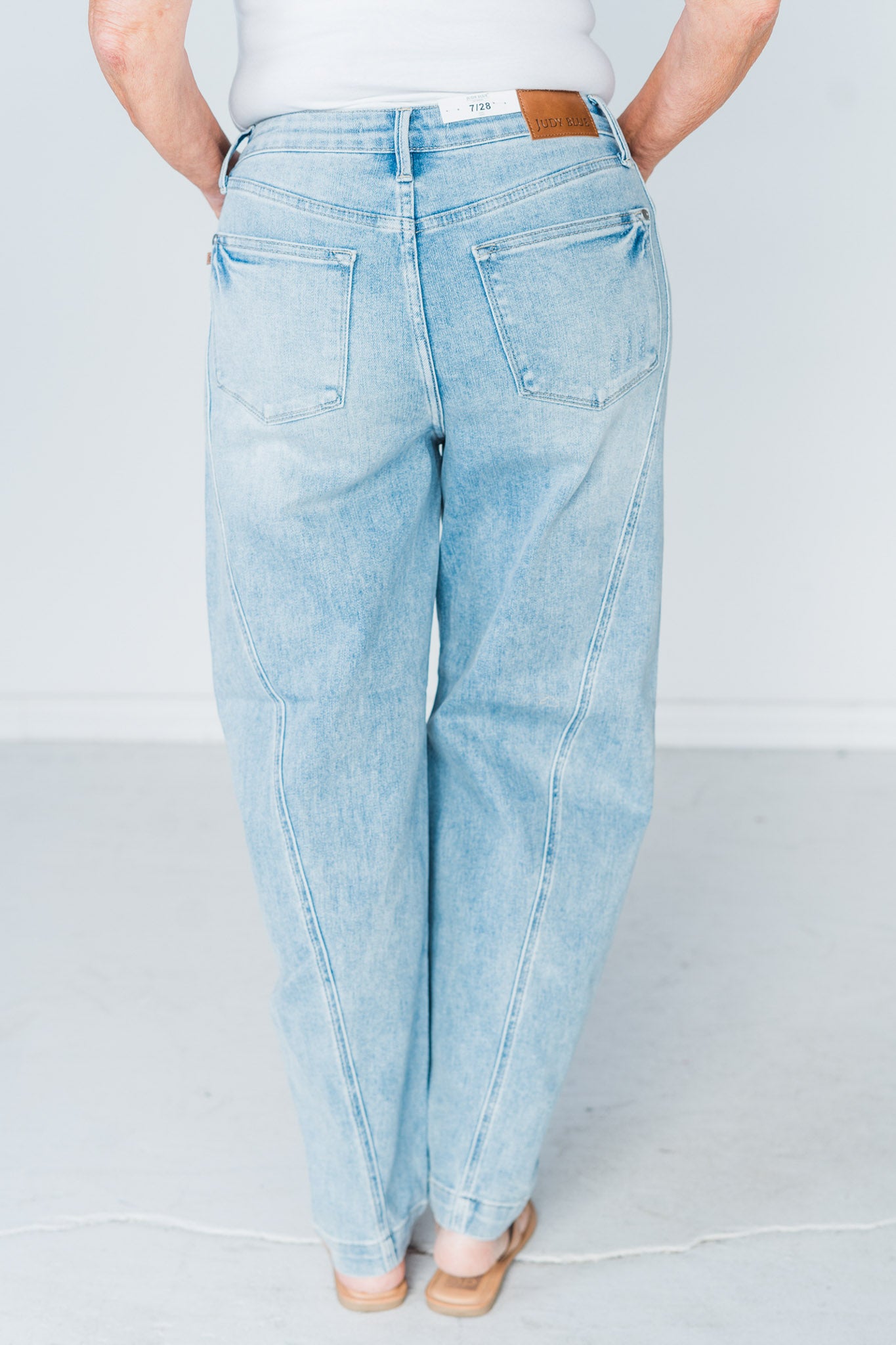 Judy Blue High-Rise Side Panel Barrel Leg Judy Blue Jeans