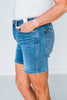 Judy Blue Mid Length Dad Shorts with Two Button Closure
