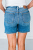 Judy Blue Mid Length Dad Shorts with Two Button Closure