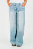 Judy Blue High-Waist Retro Wide Leg Criss Cross Waist Band Jeans