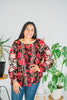 Long Sleeve Floral Print Tunic Top