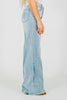 Judy Blue High-Waist Retro Wide Leg Criss Cross Waist Band Jeans