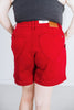 Judy Blue High Waisted Scarlet Shorts with Heart Shaped Pockets