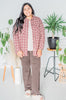 Plaid Button Down Shacket