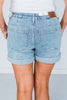 Judy Blue High-Waist Cuffed Jogger Shorts