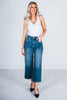 Judy Blue High Waist Utility Pocket Wide Cropped Jeans