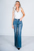 Judy Blue Mid Rise Tummy Control Vintage Wash Flare Jeans