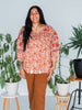 Embroidered Babydoll Top W/ V-Neckline