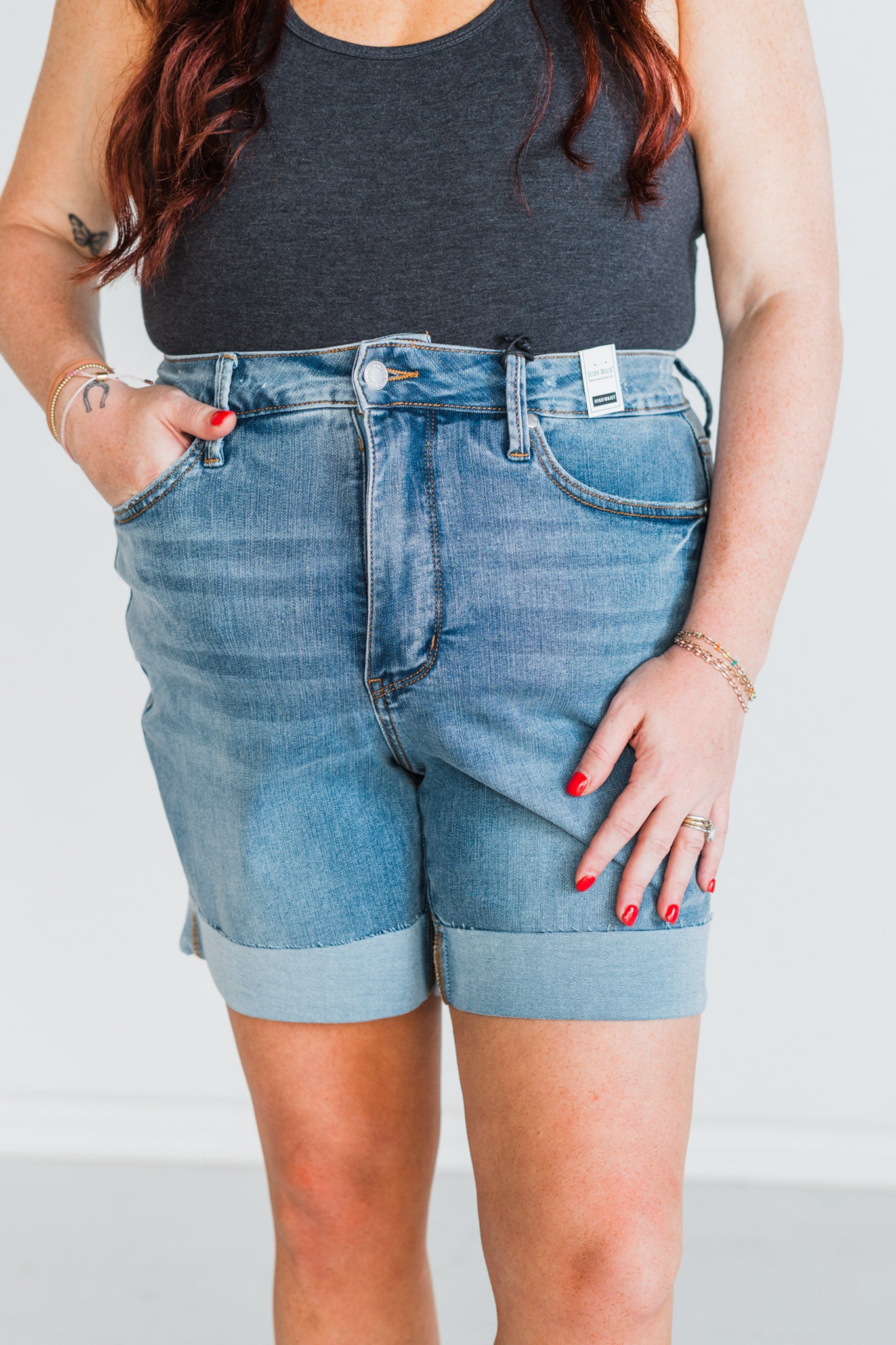 Judy Blue Tummy Control Cooling Denim Shorts