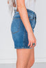 Judy Blue Mid Length Dad Shorts with Two Button Closure