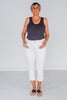 White Judy Blue Mid-Rise Capris FINAL SALE