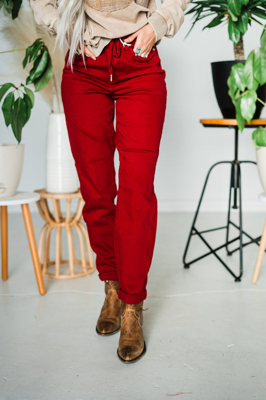Judy Blue Scarlet Joggers
