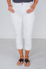 White Judy Blue Mid-Rise Capris FINAL SALE