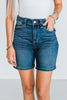 Judy Blue High-Waist Flap Pocket Bermuda Denim Shorts