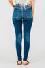 Judy Blue Core Mid-Rise Skinny Jeans With Hand-Sanding