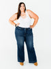 Judy Blue High-Waist Wide Leg Tummy Control Front Welt Pocket Jeans
