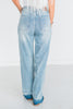 Judy Blue Mid-Rise Release Hem Wide Leg Jeans