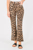 Leopard Print High Rise Kick Flares