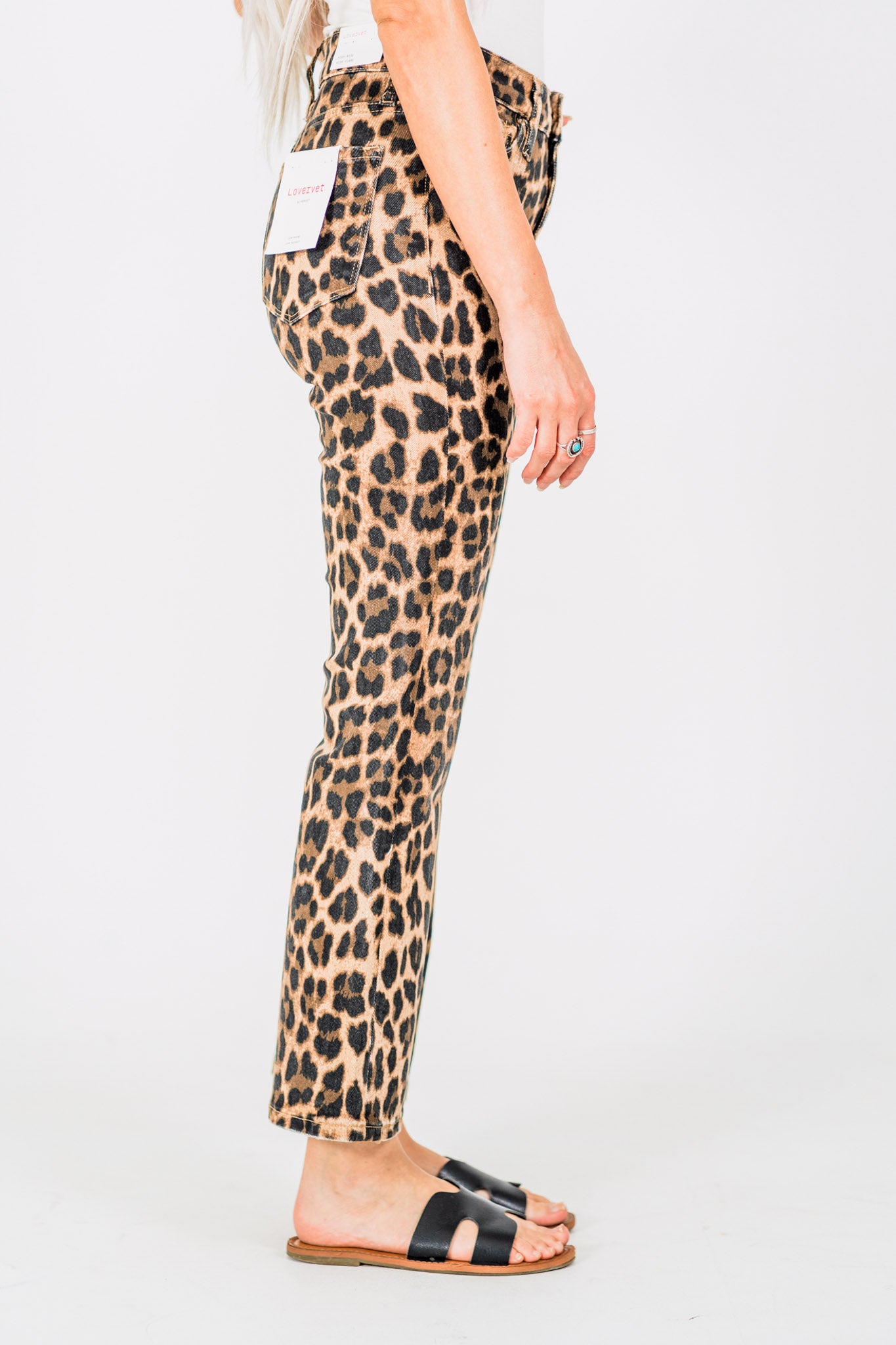 Leopard Print High Rise Kick Flares