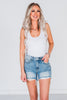 Judy Blue High-Waist Rigid Magic Distressed Cut Off Denim Shorts