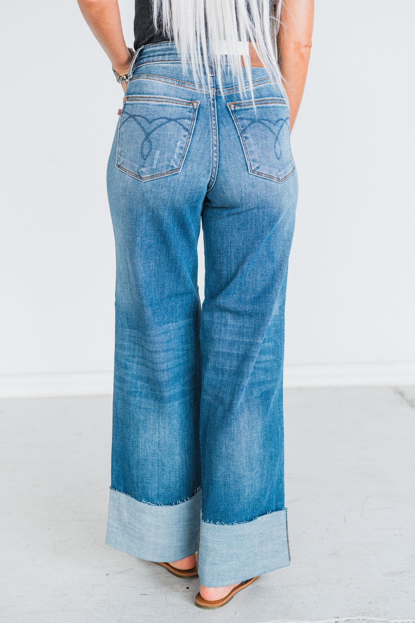 Judy Blue High-Waist Retro Wide Leg Jeans