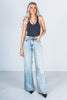 Judy Blue Tummy Control Retro Wide Leg Light Wash Jeans