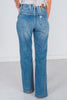 Judy Blue Vintage Wash Front Seam & Slit Straight Jeans