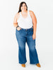 Judy Blue Mid-Rise Flare Double Angular Seam Jeans