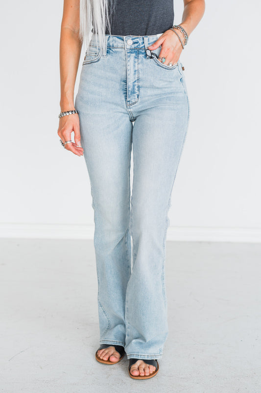 Judy Blue High-Waist Tummy Control Bootcut Jeans (Short/Regular/Long)