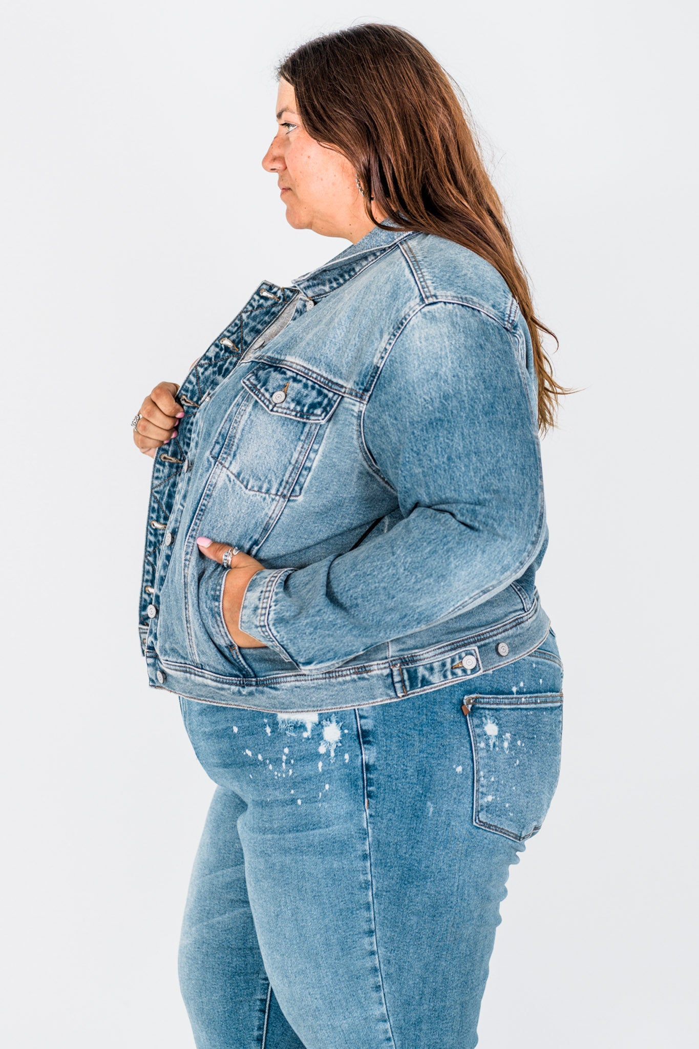 Judy Blue Boyfriend Rigid Magic Jean Jacket