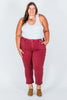 Judy Blue High Waist Sangria Cuffed Aurora Jogger Jeans