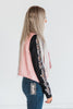 "Whiskey Creek" Blush Button Up Vest FINAL SALE